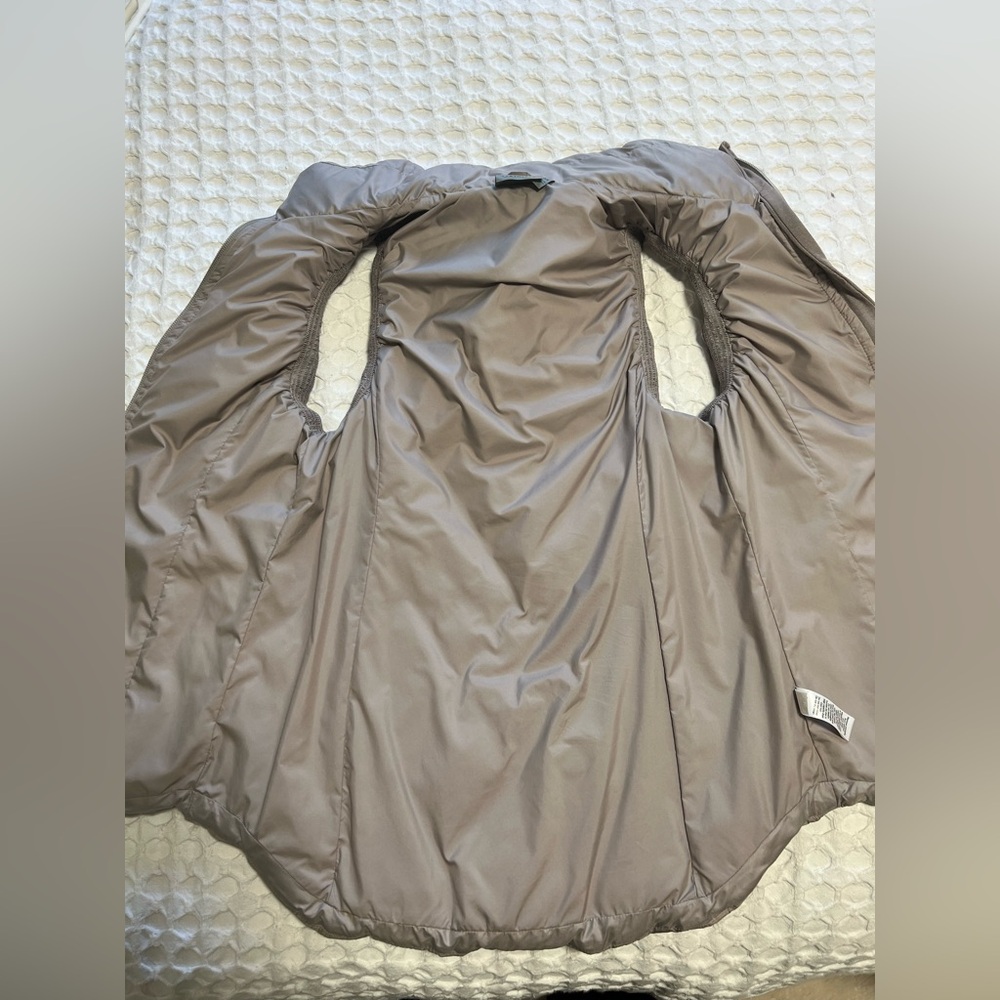 Athleta Gray Taupe Goose Down Quilted Vest - Picture 7 of 15